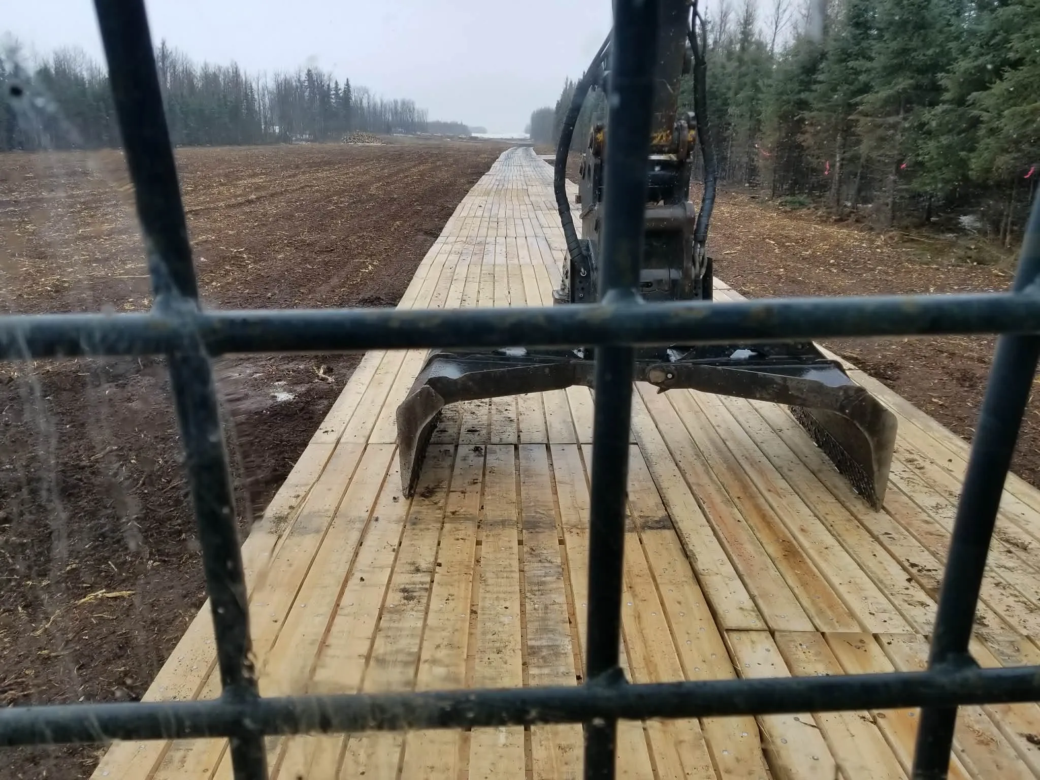 Mats laid for site access