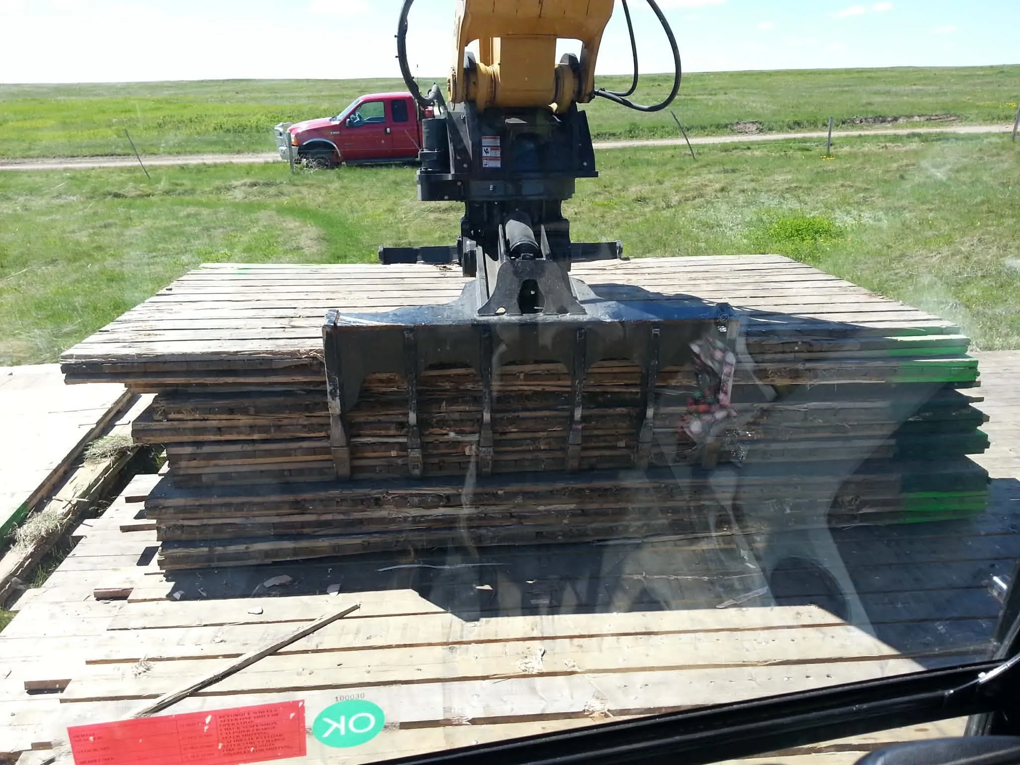 Placing mats on site