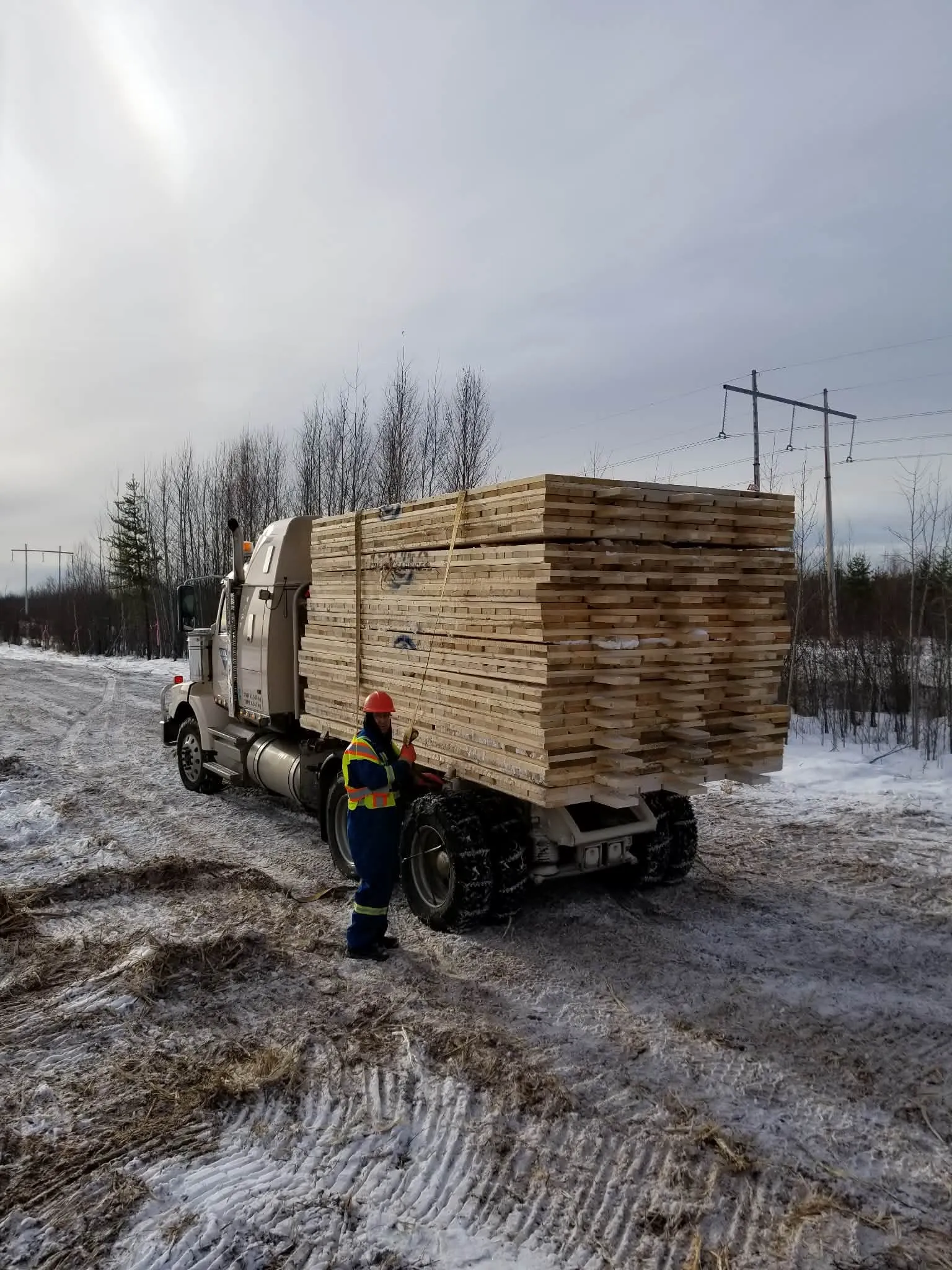 Loaded for delivery